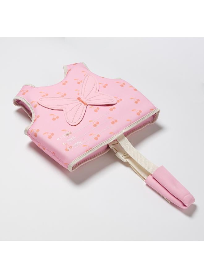 ساني لايف سترة سباحة للأطفال قطن كاندي كرز 2-3 سنوات - Image 3